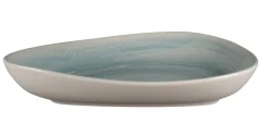 RAK Assiette coupe creuse triangulaire Saphire porcelaine vitrifiée 23,8x19,6 cm stone Spot Discount