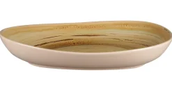 RAK Assiette coupe creuse triangulaire Garnet porcelaine vitrifiée 27,8x22,7 cm stone Spot New