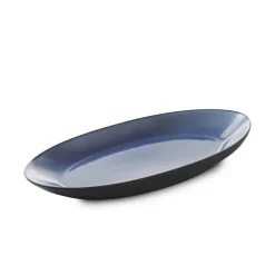 REVOL Assiette coupe à fond plat ovale cirrus porcelaine culinaire 25x13,3 cm Equinoxe Hot