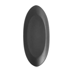 REVOL Assiette coupe à fond plat ovale effet fonte porcelaine culinaire 36x16 cm Equinoxe Best