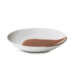 REVOL Assiette coupe à fond plat rond cognac porcelaine culinaire Ø 24 cm Confluence Discount