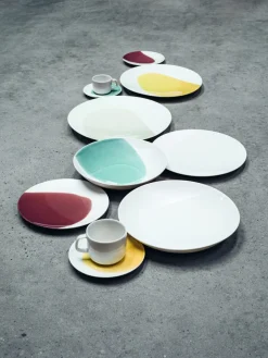 REVOL Assiette coupe à fond plat rond Fjord porcelaine culinaire Ø 24 cm Confluence Clearance