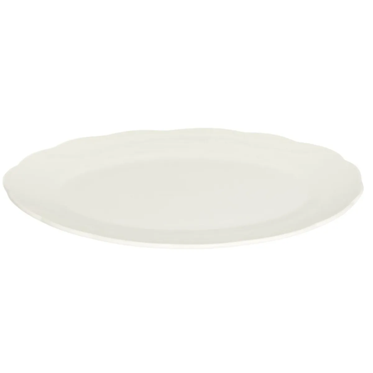 PRO.MUNDI Assiette coupe ovale blanc porcelaine 31,7x22,8 cm Sérafine Hot