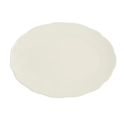 PRO.MUNDI Assiette coupe ovale blanc porcelaine 31,7x22,8 cm Sérafine Hot