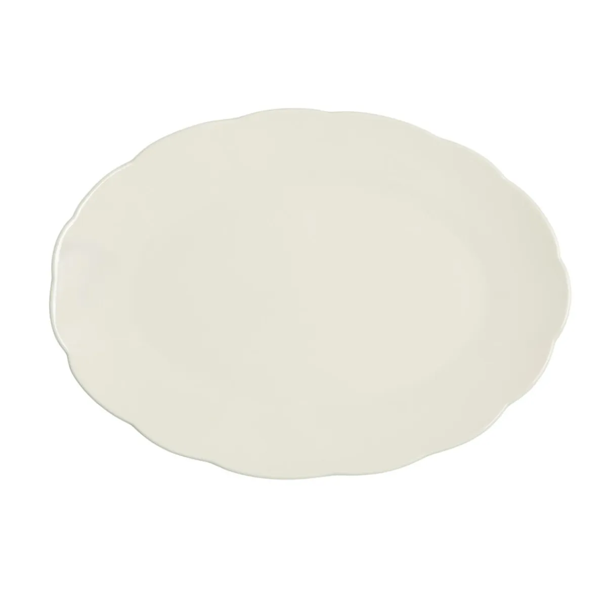 PRO.MUNDI Assiette coupe ovale blanc porcelaine 31,7x22,8 cm Sérafine Hot