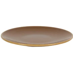 Assiette coupe plate caramel grès renforcé Ø 20 cm Twist - ESSENTIALS COLLECTION Sale