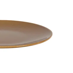 Assiette coupe plate caramel grès renforcé Ø 25 cm Twist - ESSENTIALS COLLECTION Outlet