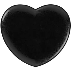 Assiette coupe plate noir porcelaine 28x25 cm  Cliché - RAK Clearance