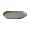 Assiette coupe plate organique peppercorn porcelaine vitrifiée 26x20 cm Stonecast Natural - CHURCHILL Hot