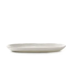 Assiette coupe plate ovale Blanc albâtre porcelaine culinaire 24,5x13,5 cm Yli - REVOL Hot