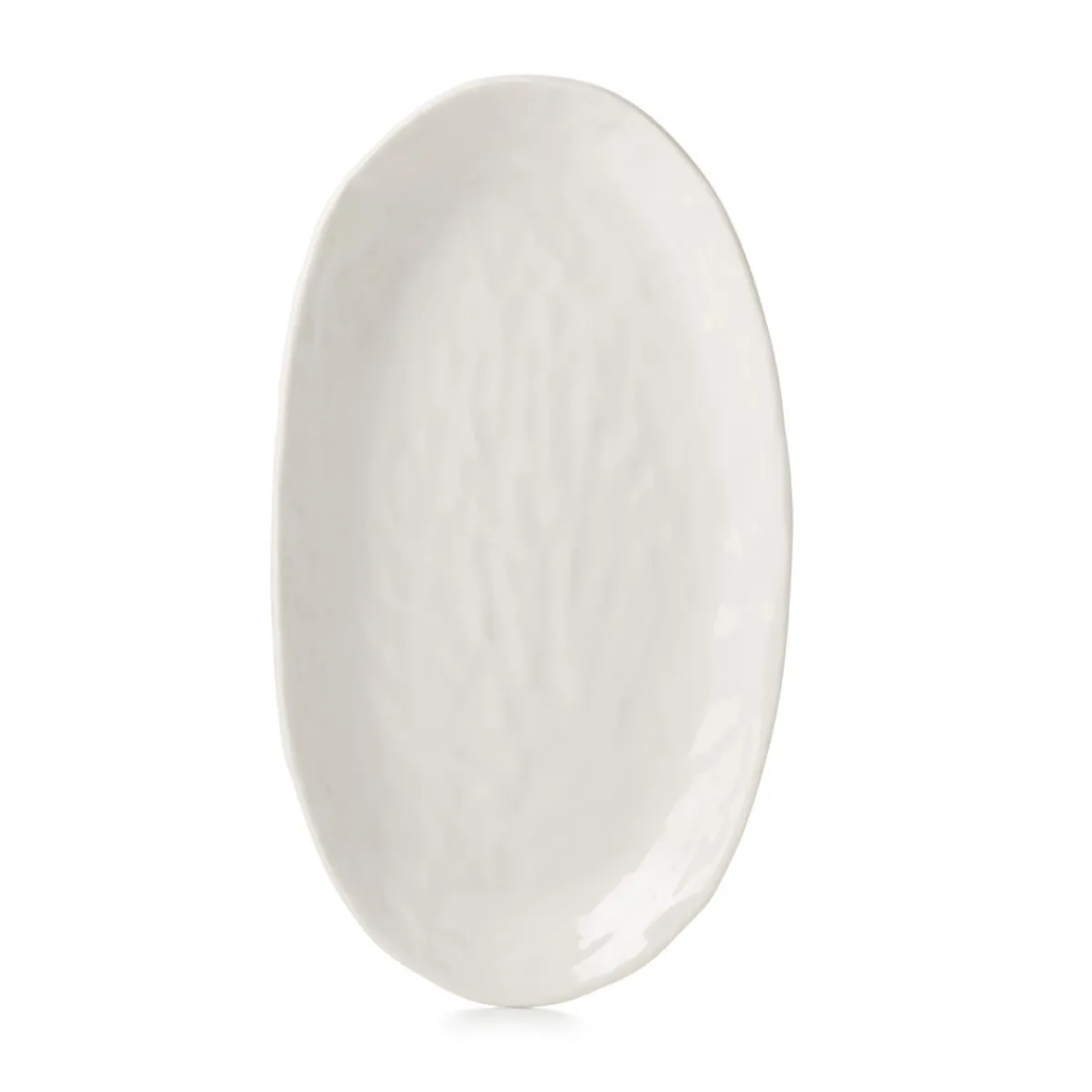 Assiette coupe plate ovale Blanc albâtre porcelaine culinaire 24,5x13,5 cm Yli - REVOL Hot