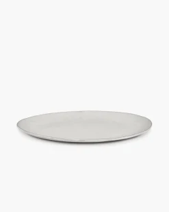 SERAX Assiette coupe plate ovale écru grès émaillé Ø 27,5 cm La Mère New