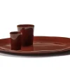 SERAX Assiette coupe plate ovale Venetian red grès émaillé Ø 27,5 cm La Mère Hot