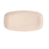 Assiette coupe plate rectangulaire Canvas Coral porcelaine vitrifiée 15,3x29,8 cm Stonecast Canvas - CHURCHILL New