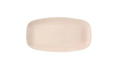 Assiette coupe plate rectangulaire Canvas Coral porcelaine vitrifiée 15,3x29,8 cm Stonecast Canvas - CHURCHILL New