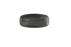 CHURCHILL Assiette coupe plate rectangulaire noir porcelaine vitrifiée 12,7x26,9 cm Stonecast Raw Online