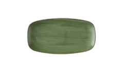CHURCHILL Assiette coupe plate rectangulaire Sorrel Green porcelaine vitrifiée 35,5x18,9 cm Stonecast Sorrel Outlet