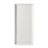 Assiette coupe plate rectangulaire Blanc albâtre porcelaine culinaire 32,5x15 cm Madeleine - REVOL Clearance