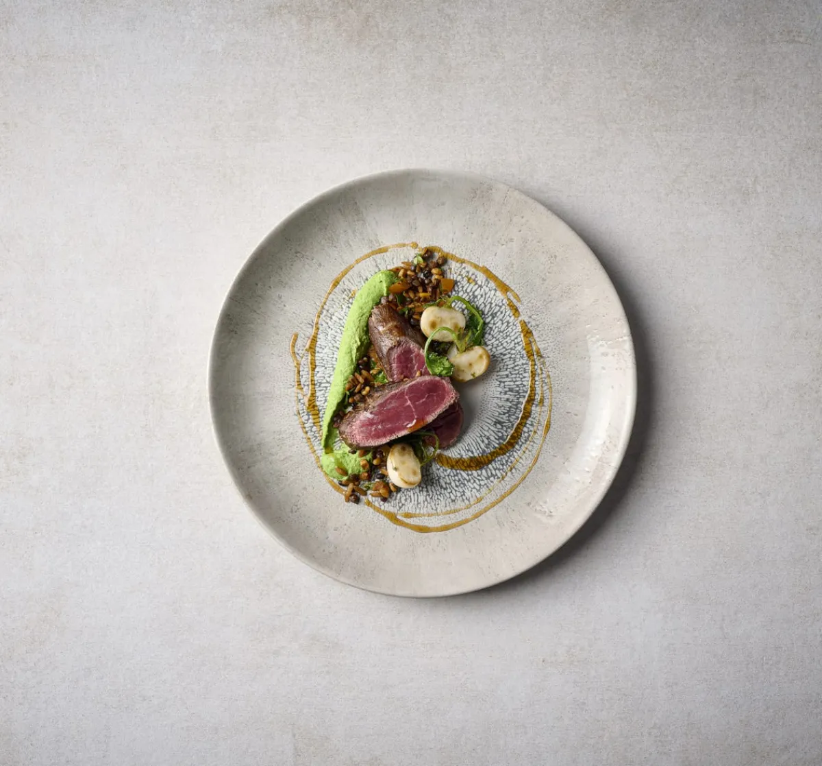 Assiette coupe plate rond Agate grey porcelaine vitrifiée Ø 21,7 cm Fusion - CHURCHILL Sale