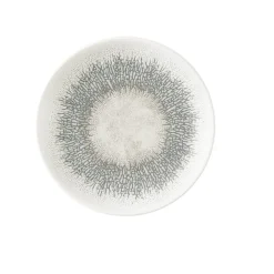 CHURCHILL Assiette coupe plate rond Agate grey porcelaine vitrifiée Ø 16,5 cm Fusion Best