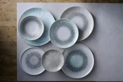 Assiette coupe plate rond Agate grey porcelaine vitrifiée Ø 28 cm Fusion - CHURCHILL New