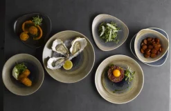 CHURCHILL Assiette coupe plate rond aqueous bayou porcelaine vitrifiée Ø 28,8 cm Stonecast Aquaeous Outlet