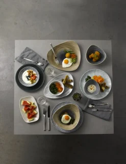CHURCHILL Assiette coupe plate rond aqueous bayou porcelaine vitrifiée Ø 28,8 cm Stonecast Aquaeous Outlet