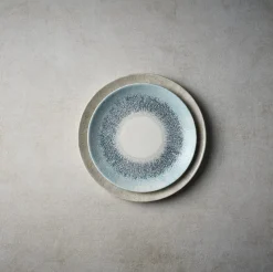 CHURCHILL Assiette coupe plate rond Aquamarine porcelaine vitrifiée Ø 26 cm Fusion Sale