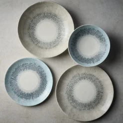 CHURCHILL Assiette coupe plate rond Aquamarine porcelaine vitrifiée Ø 26 cm Fusion Sale