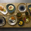 Assiette coupe plate rond aqueous bayou porcelaine vitrifiée Ø 25,5 cm Stonecast Aquaeous - CHURCHILL Best