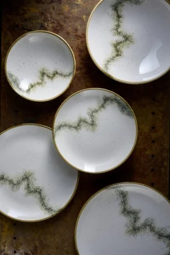 Assiette coupe plate rond barley white porcelaine vitrifiée Ø 28,8 cm Spice - CHURCHILL New