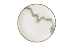 Assiette coupe plate rond barley white porcelaine vitrifiée Ø 28,8 cm Spice - CHURCHILL New