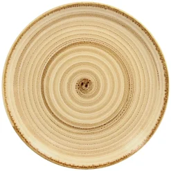 RAK Assiette coupe plate rond beach porcelaine vitrifiée Ø 26,7 cm Twirl New