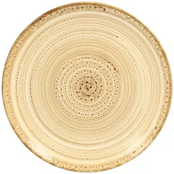 RAK Assiette coupe plate rond beige porcelaine vitrifiée Ø 24 cm Twirl