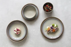 Assiette coupe plate rond beige porcelaine Ø 27 cm Savanna - ACCOLADE Outlet