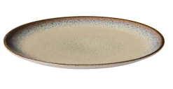 Assiette coupe plate rond beige porcelaine Ø 27 cm Savanna - ACCOLADE Outlet