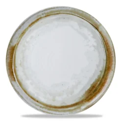DUDSON Assiette coupe plate rond beige porcelaine vitrifiée Ø 31,8 cm Finca Sanstone Discount