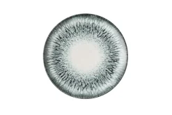 Assiette coupe plate rond Black porcelaine vitrifiée Ø 26 cm Inked Lume - CHURCHILL