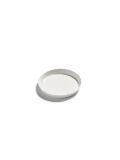 SERAX Assiette coupe plate rond blanc porcelaine bone china Ø 12 cm Nido Online