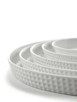 SERAX Assiette coupe plate rond blanc porcelaine bone china Ø 12 cm Nido Online