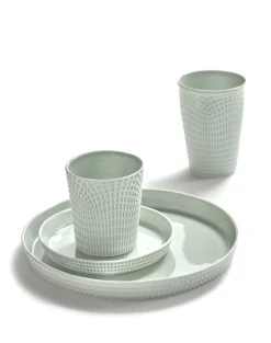 SERAX Assiette coupe plate rond blanc porcelaine bone china Ø 16 cm Nido Discount