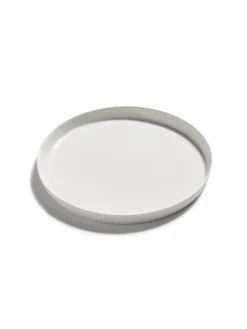 Assiette coupe plate rond blanc porcelaine bone china Ø 24 cm Nido - SERAX Sale