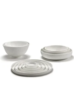 Assiette coupe plate rond blanc porcelaine bone china Ø 24 cm Nido - SERAX Sale