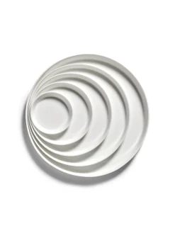 SERAX Assiette coupe plate rond blanc porcelaine bone china Ø 8 cm Nido Clearance
