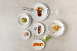 ACCOLADE Assiette coupe plate rond blanc porcelaine Ø 28 cm Gusto Best