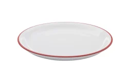 Assiette coupe plate rond blanc grès émaillé Ø 25,5 cm Bistrot - PRO.MUNDI New