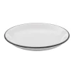 Assiette coupe plate rond blanc grès émaillé Ø 20,5 cm Bistrot - PRO.MUNDI New