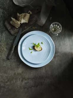 PRO.MUNDI Assiette coupe plate rond blanc grès émaillé Ø 25,5 cm Bistrot Hot