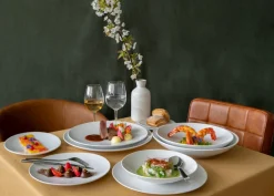 ACCOLADE Assiette coupe plate rond blanc porcelaine Ø 17 cm Gusto Clearance
