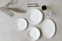 Assiette coupe plate rond blanc porcelaine Ø 26,8 cm Sérafine - PRO.MUNDI Sale